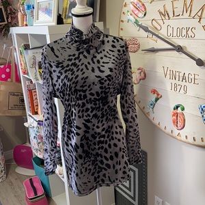 Animal print tunic